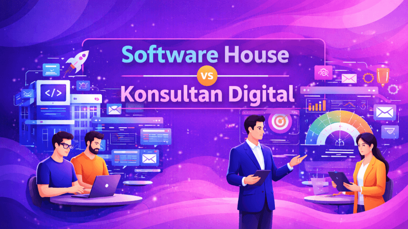 Softwarehouse Rm2l Software House vs Konsultan Digital: 5 Perbedaan Krusial yang ...